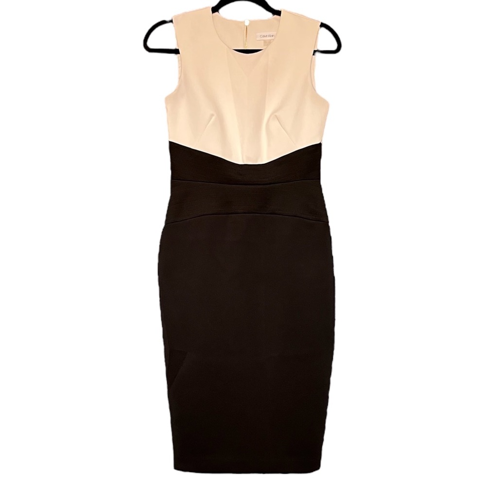 Calvin Klein Color Block Sleeveless Dress